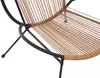 Vente-unique - NIKAO Gartensitzgruppe Harz SchwarzBeige - B 73 cm x H 76 cm x L 69 cm Bild 5