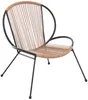 Vente-unique - NIKAO Gartensitzgruppe Harz SchwarzBeige - B 73 cm x H 76 cm x L 69 cm Bild 3