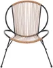 Vente-unique - NIKAO Gartensitzgruppe Harz SchwarzBeige - B 73 cm x H 76 cm x L 69 cm Bild 4