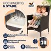 CASARIA® Polyrattan Gartenstühle 4er Set Braun Bild 5