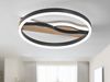 LED Deckenleuchte und Wandleuchte HAWAII in Schwarz, 3 Lichtfarben, Ø 40cm Bild 4