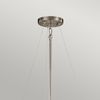 Hängeleuchte, Deckenlampe, Metall Leinen Glas, D 46,4 cm Bild 3