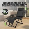 HOMECALL Gartenliege Sonnenliege Klappbar, Liegestuhl mit Weiches Kissen, XXL Extra breiter Zero Gravity Stuhl, 1 St, bis 180 KG, für Garten Terrasse Balkon Bild 3