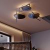 s.luce Artus LED Wandleuchte & Deckenlampe Schwarz Ø 40cm Bild 3