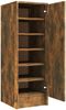 vidaXL Schuhregal Räuchereiche 32x35x92 cm Holzwerkstoff 816017 Bild 2