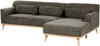 Ecksofa SIMOS Cord Dunkelgrün Linksseitig Bild 5
