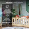 Bellabino 'Vere' Bodenbett 120x200 cm mit Matratze, natur, Massivholz Kiefer, Montessori Kinderbett mit Rausfallschutz und Lattenrost Bild 5