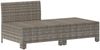 vidaXL 2-teiliges Garten-Lounge-Set mit Kissen Grau Poly Rattan 362690 Bild 3