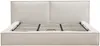 Vente-unique - TAVESO Bett Stoff Beige - B 233 cm x H 92 cm x L 234 cm Bild 4