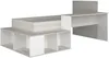 Vente-unique - RIGALI Bett Holz, Platte BeigeWeiß - B 128,8 cm x H 100,5 cm x L 204,4 cm233,2 cm Bild 3