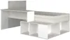 Vente-unique - RIGALI Bett Holz, Platte BeigeWeiß - B 128,8 cm x H 100,5 cm x L 204,4 cm233,2 cm Bild 5