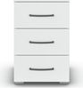 rauch Aditio Box, Nachttisch, 3 Schubladen, mit Softclose-Funktion, Farbe Weiß, BxHxT 40x61x42cm Bild 2