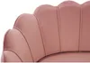 Vente-unique - DANDELION Sofa StoffSamt Puderrosa - B 73 cm x H 78 cm x L 124 cm Bild 5