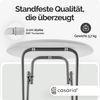 Casaria Stehtisch Klappbar, Holz Optik Weiß, 60cm Bild 5