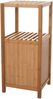 Badezimmerset HWC-B18, Komplett Badezimmer Badmöbel Badset Badschrank mit Tür, Bambus Bild 5