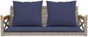 vidaXL Hängebank mit Kissen Grau 109x62x40 cm Poly Rattan 368159 Bild 4