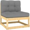 vidaXL 5-tlg. Garten-Lounge-Set mit Kissen Kiefer Massivholz 3076579 Bild 5