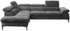 Ecksofa mit Schlaffunktion SEPINA von PASCAL MORABITO - Stoff - Anthrazit - Ecke links Bild 4