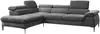 Ecksofa mit Schlaffunktion SEPINA von PASCAL MORABITO - Stoff - Anthrazit - Ecke links Bild 3