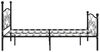 vidaXL Bettgestell mit Lattenrost Schwarz Metall 200 × 200 cm [284460] Bild 4