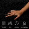 OTTO home Badematte Torrni, Höhe 22 mm, rutschhemmend beschichtet, schnell trocknend, fußbodenheizungsgeeignet, Polyester, rechteckig, Badteppich, getuftet, modern, Uni, antirutsch, flauschig, hochflor Bild 3