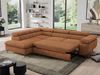 Mks Möbel 'Pedro L-Form' Ecksofa mit Schlaffunktion, verstellbaren Kopfstützen & Bettkasten, Orange, Stoff, links Bild 5