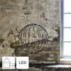 Star Trading 860-96 LED-3D-Kugel Mounty schwarz, ca. 40x40 cm, Kunststoff,126 warmwhite LED, 8 Funktionen,outdoor, Trafo, faltbar, Bild 2
