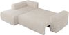 Ecksofa mit Schlaffunktion, Bettkasten und losen Kissen für das Wohnzimmer - TRENTINO - Beige Cord - links Bild 5
