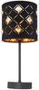 LED Tischleuchte, dimmbar, Kristalle, schwarz gold, H 35 cm Bild 2