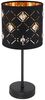 LED Tischleuchte, dimmbar, Kristalle, schwarz gold, H 35 cm Bild 3