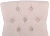 Esszimmerstuhl HILON - Stoff Creme 55x58x92 cm Braun | Essstühle Esszimmerstühle Küchenstühle Wohnzimmerstühle Bild 4