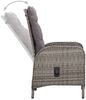 vidaXL 11-tlg. Garten-Essgruppe Poly Rattan Grau 3058554 Bild 5