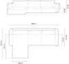 Micadoni Ecksofa Kaelle 4-Sitzer Links Chenille Over The Horizon Hellgrau Bild 5
