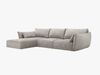 Micadoni Ecksofa Kaelle 4-Sitzer Links Chenille Over The Horizon Hellgrau Bild 2