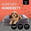 Lumaland Hundebett Indoor Cord S 70x60x18cm grau vakuumiert Bild 2