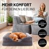 Lumaland Hundebett Indoor Cord S 70x60x18cm grau vakuumiert Bild 3