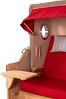 Strandkorb Komplettset - bene living - Ammersee Grande XL Teak - PE grau - Modell 585 - inkl. Liftersystem Bild 5