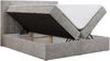 Boxspringbett - Polsterbett mit LED Kopfteil - GOLD-5 - 180x200cm - Hellgrau Stoff - H4 Bild 4