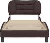 vidaXL Bettgestell ohne Matratze "Hvar" Dunkelbraun 80x200 cm Stoff 3207733 Bild 4