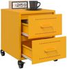 vidaXL Nachttische 2 Stk. Senfgelb 36x39x43,5 cm Stahl 846633 Bild 4
