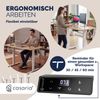 CASARIA® Höhenverstellbarer Schreibtisch elektrisch S Beige Bild 4