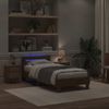 vidaXL Bettrahmen mit LED Artisan-Eiche 100 x 200 cm Holzwerkstoff 863638 Bild 3