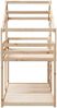vidaXL Etagenbett mit Dach 75x190 cm Massivholz Kiefer 3281967 Bild 5