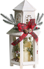 LED Laterne SAVIVESI Weihnachtsmotiv 38 cm Weiß Bild 4