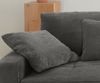 Big-Sofa 284 cm breit Wellenunterfederung Lounge-Couch Stauraum Cord Dunkelgrau Bild 5