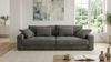 Big-Sofa 284 cm breit Wellenunterfederung Lounge-Couch Stauraum Cord Dunkelgrau Bild 2