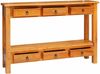 vidaXL Konsolentisch Natur 115 x 32 x 76 cm Massives Mahagoni Holz 42009939 Bild 4