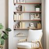 vidaXL Wandregal Hellbraun 80x30x2 cm Massivholz Eiche Behandelt 363662 Bild 3
