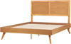Bett mit Lattenrost ISTRES 160 x 200 cm Holz Heller Holzfarbton Bild 4