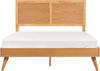 Bett mit Lattenrost ISTRES 160 x 200 cm Holz Heller Holzfarbton Bild 5